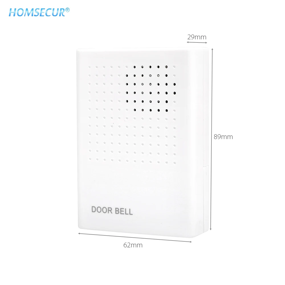 HOMSECUR 80dB проводной дверной звонок с DingDong Sound для офиса система контроля доступа