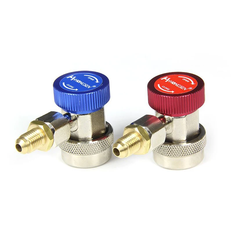 HVAC Manual Coupler Connector Adapter High/Low Side Pressure R134a 1/4&quot SAE High Quality For Car A/C Auto Air Conditioning | Автомобили