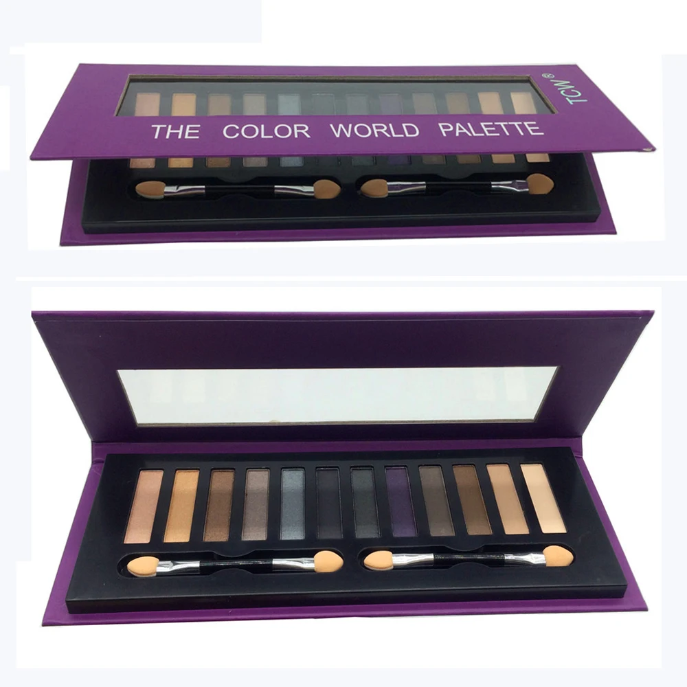 Новинка тени для век Nake Colors Палетка Гламурная Smokey нюдовые блестящий Праймер