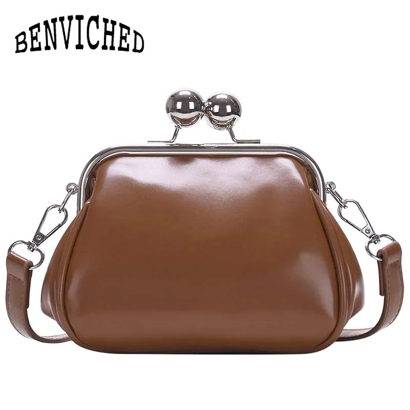 Винтажные дамские сумочки benviching из искусственной кожи женские модные