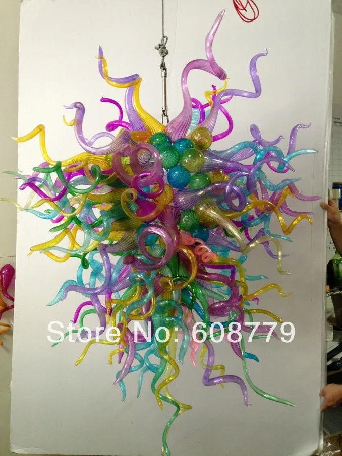 

Free Shipping Multi Colored Art Lighting Modern LED Crystal Chandelier