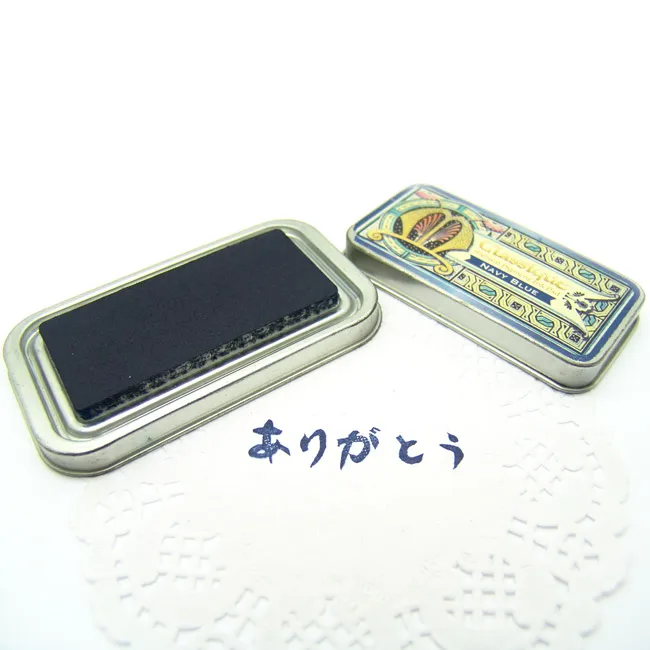 Tsukineko Inkpad CQ Classique Archival пигментные чернила Pad Vintage Metal Box Stamp водонепроницаемый 12