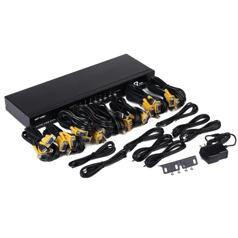 8-портовый автоматический квм-переключатель USB 2 0 VGA + аудио 1920*1440 кнопка