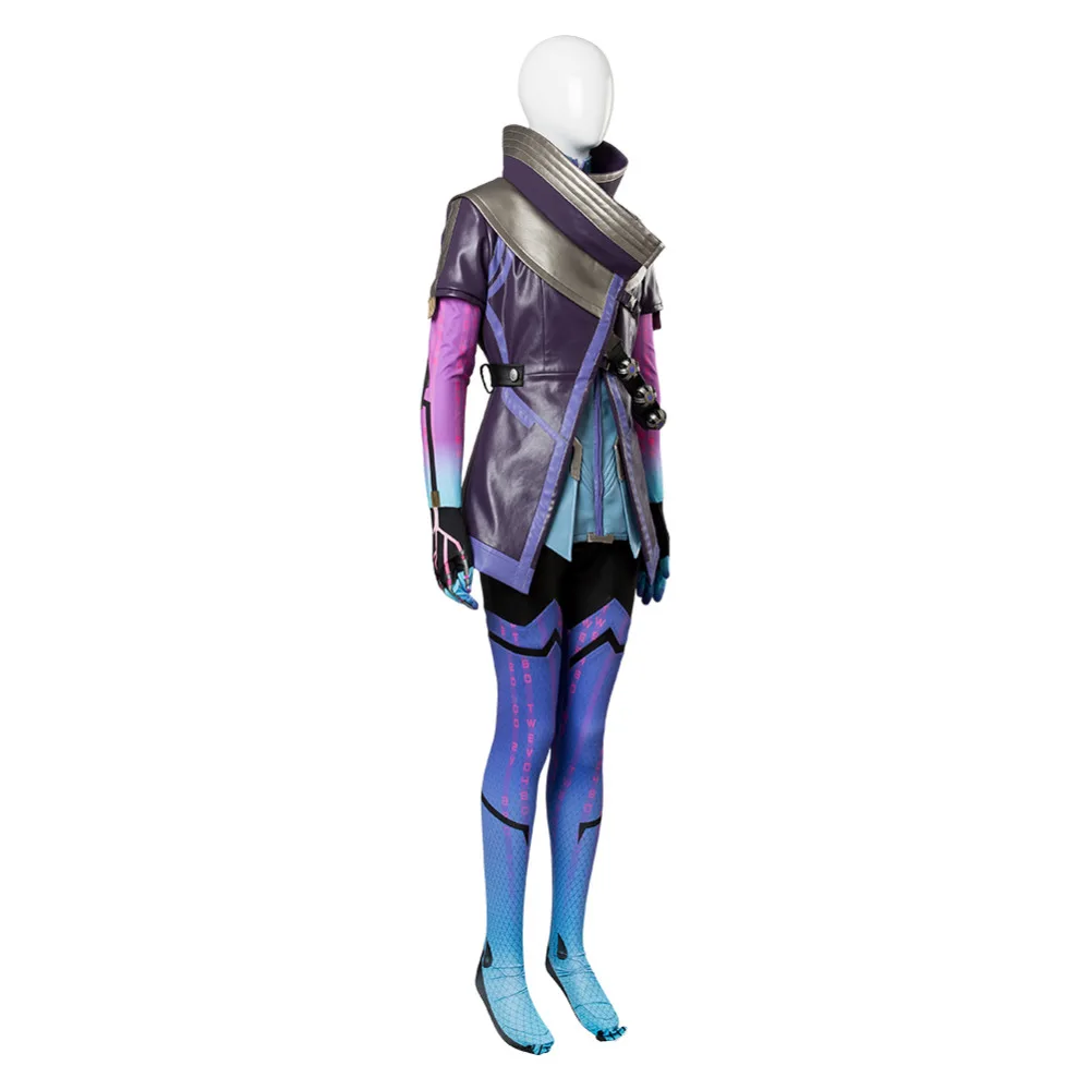 Игра OW Косплей Sombra хакер костюм для косплея фиолетового цвета пальто куртка платье костюм комбинезон полный комплект Хэллоуин Карнавал женский костюм