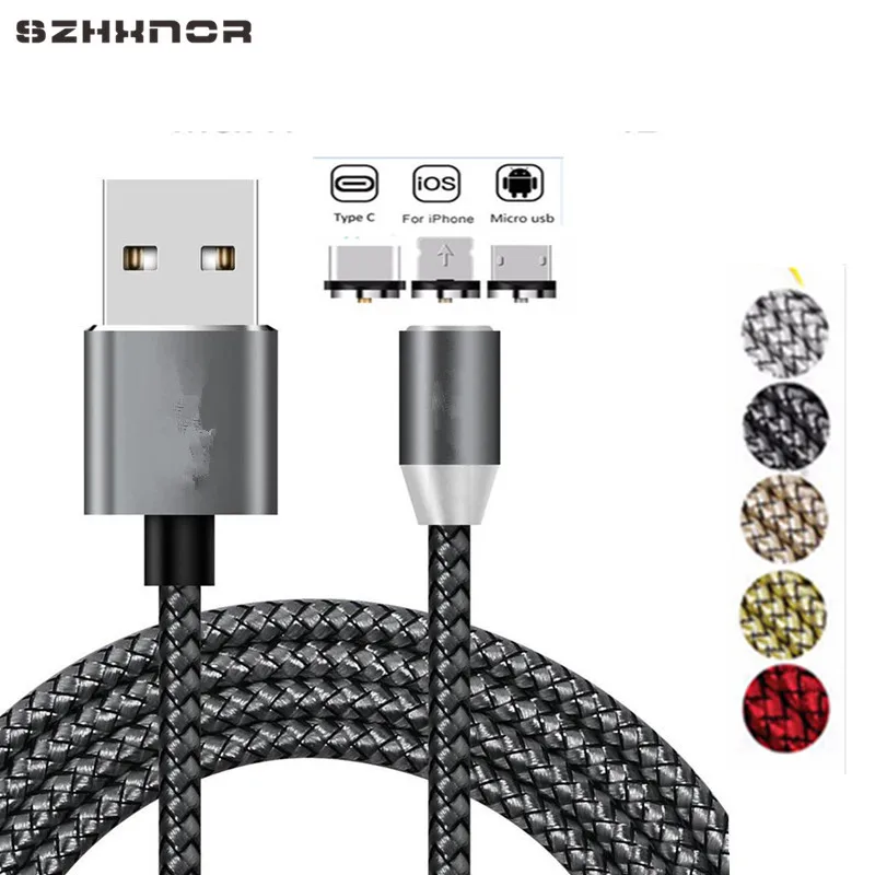 1 м 2.1A микро USB Магнитный кабель для Xiaomi samsung Galaxy Note6/5/4/3/J3/J5/J7/A3/A5/A7 LG светодиодный магнитный кабель для быстрой зарядки