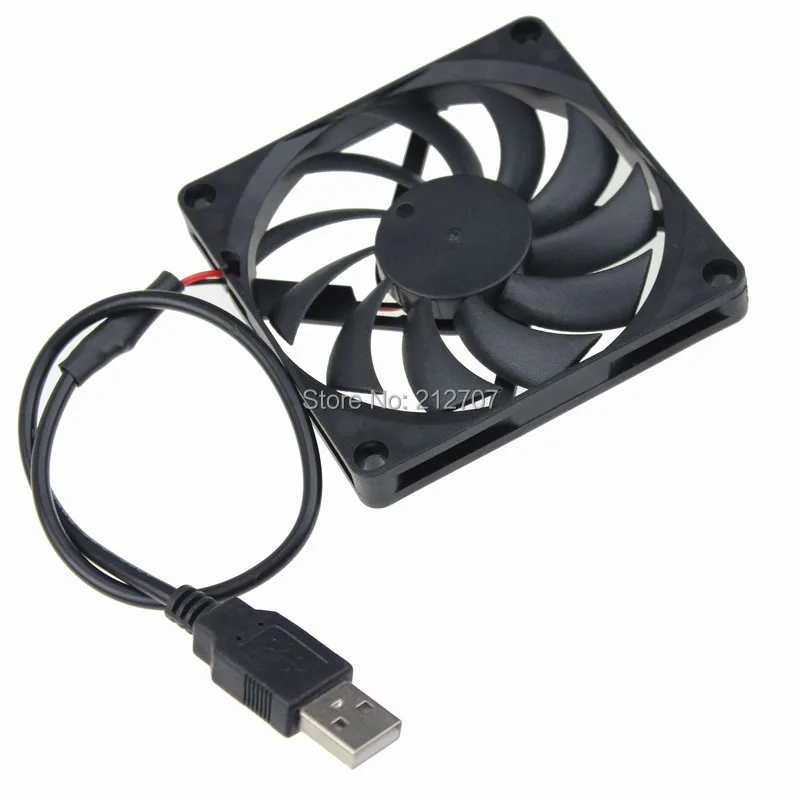 2 шт./лот Gdstime 5 в контакта компьютерный охлаждающий вентилятор с USB разъемом 80x80x10