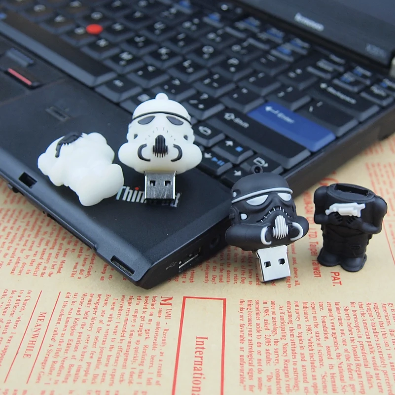 Звездные войны стиль USB flash милый мультяшный флеш накопитель 4 Гб Флешка 8 ГБ 16 32 2 0