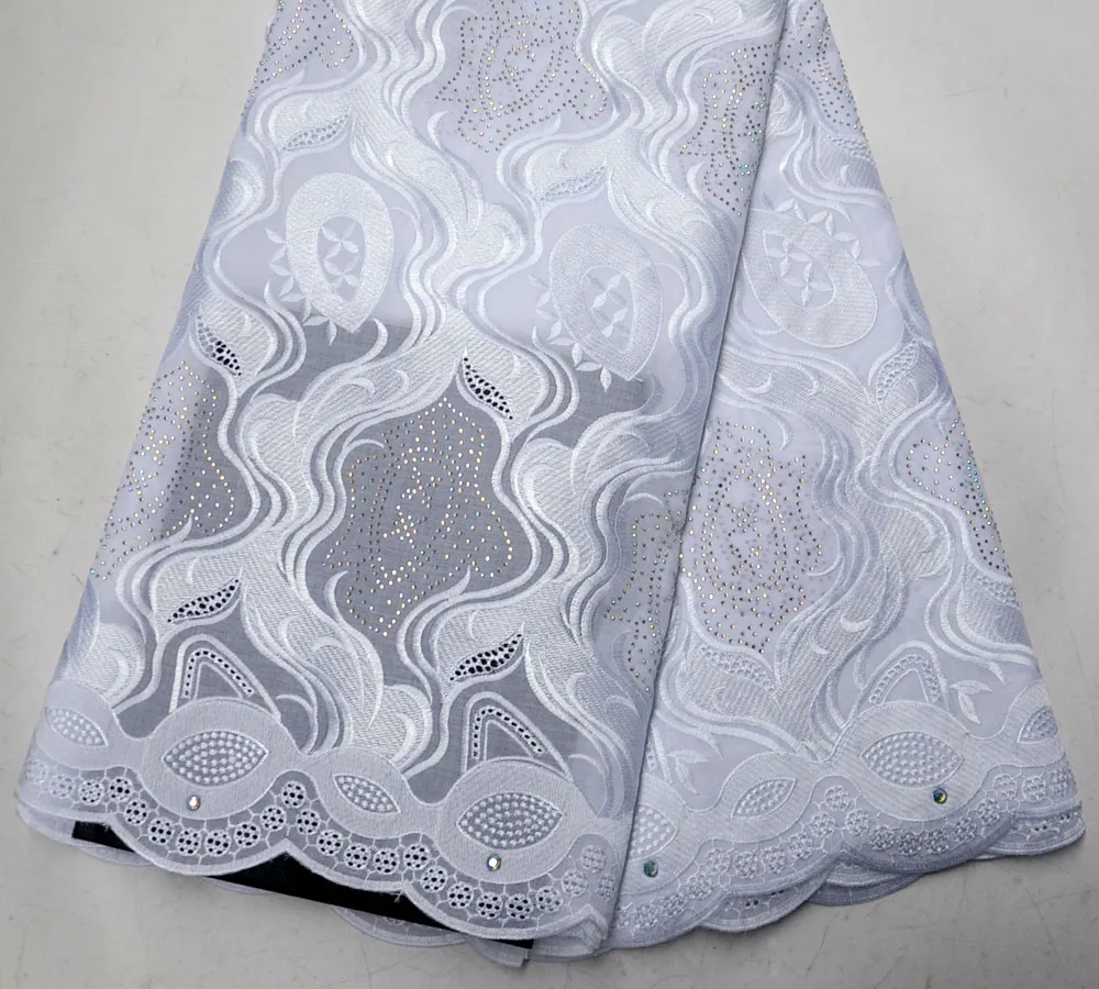 Последние Африканские свадебные кружевные Белые Швейцарские вуали | Дом и сад