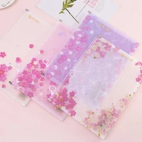 2020 sharkbang 1pc pretty sakura cherry blossoms kawaii a4 file folder office document organizer storage bag school stationery