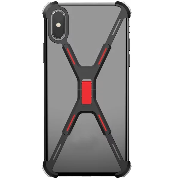 Совместимый для XS Max угловой бампер, металлический чехол с пряжкой без блокировки сигнала противоударный чехол-рамка