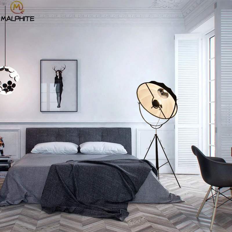 Retro Industrial Floor Lamp Radar Photographic Satellite Modern Simple Standing Tripod Nordic Lamps for Living Room | Лампы и