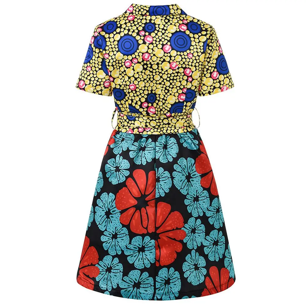 Fadzeco, Африканское женское платье, Vestidos, Анкара, пояс на талии, v-образный ворот, на молнии, платье, потрясающее, элегантное, Африканское, женское платье, платья, сексуальные