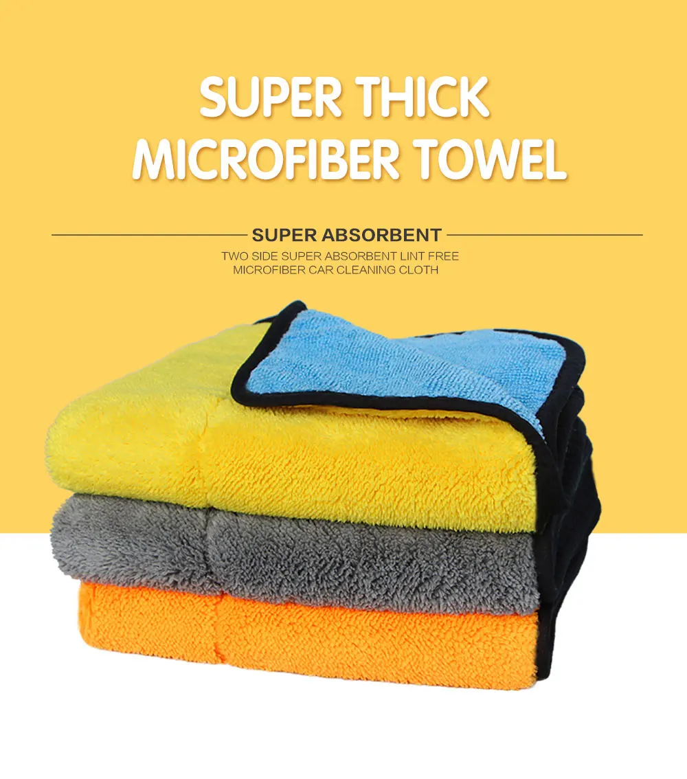 48x35cm Car Washing Towel Super soft Microfiber Towel car Detailing clean cloth Auto Washing Cloth Wax Polishing towel