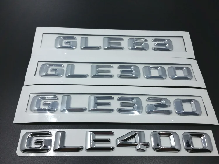 Значок Задняя эмблема багажника для Mercedes GLE Class GLE400 GLE320 GLE300 GLE63 хромированные