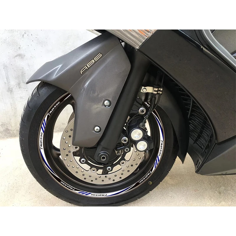 

KODASKIN Motorcycle 2D Emblem Round Sticker Decal Big Wheel Rim for TMAX 530 Standard edition