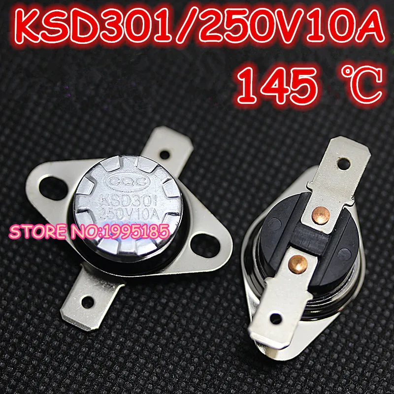 Бесплатная доставка 10 шт./лот KSD301 145 градусов по Цельсию C переключатель