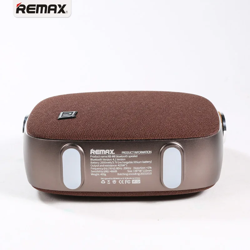 Bluetooth колонка Портативная Беспроводная Remax M6 сабвуфер стереозвук супер бас
