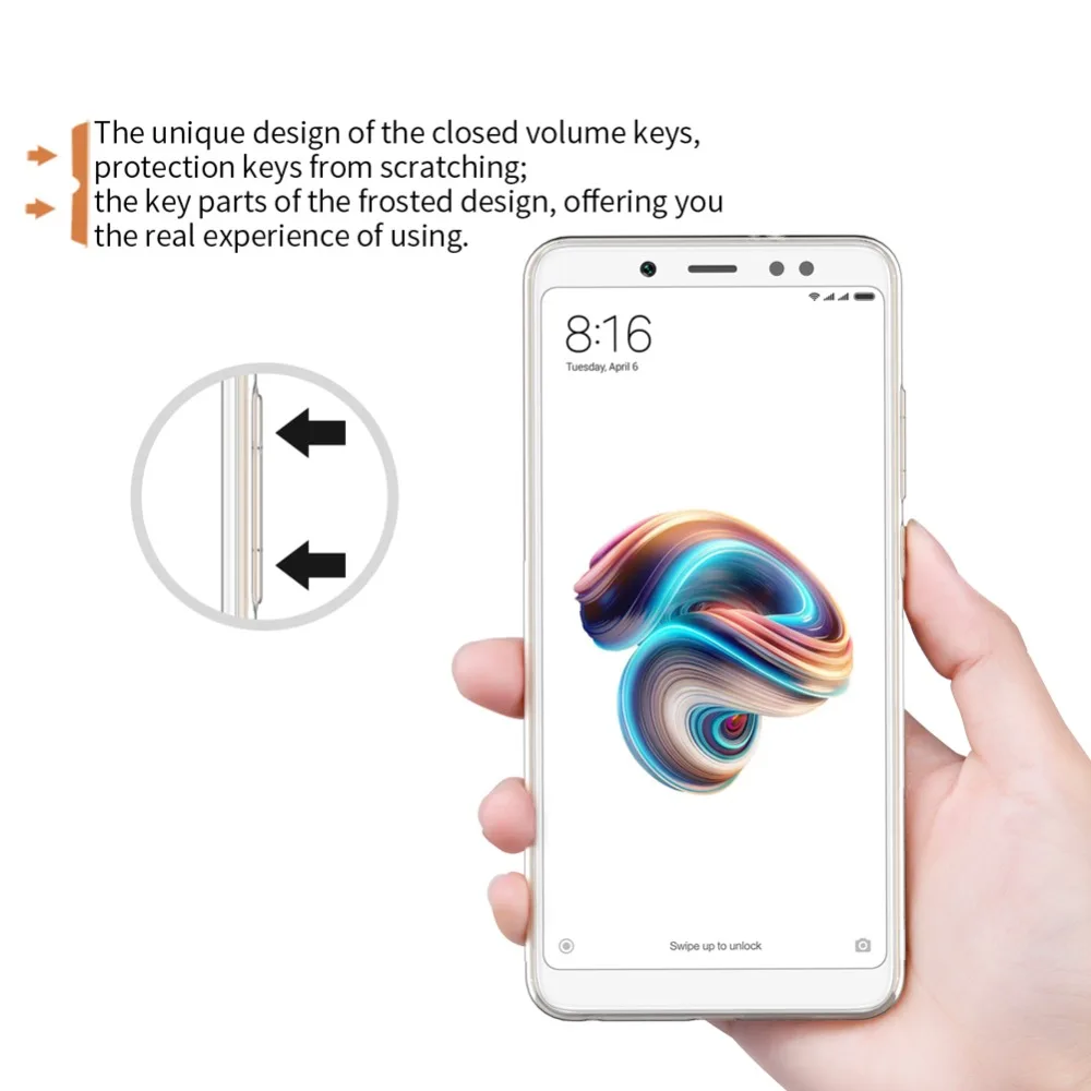 Прозрачный чехол для телефона Xiaomi Redmi Note 5 Pro Nillkin ТПУ 4/4x силиконовый накладка Nilkin|clear phone cases|case for xiaomiphone cases |