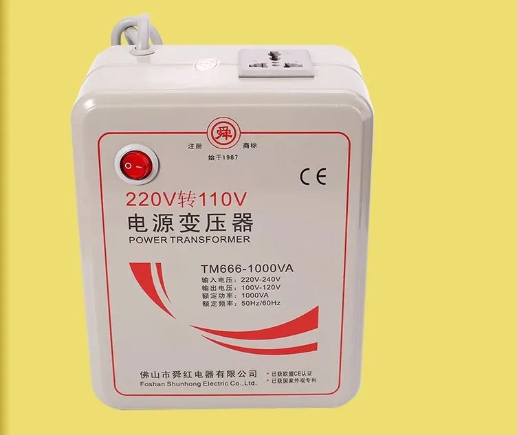 Быстрая доставка Φ 220v to 110v 1000W понижающий преобразователь напряжения
