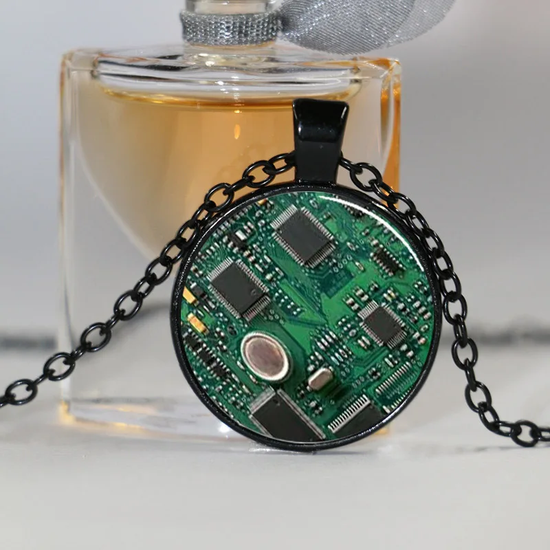 (1 шт./лот) стимпанк гик ювелирные изделия печатная плата ожерелья и подвески |