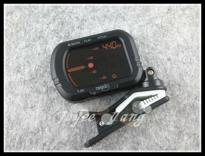 Цифровой гитарный тюнер MUSEDO T 40 LCD с клипсой черные тюнеры для басов скрипки
