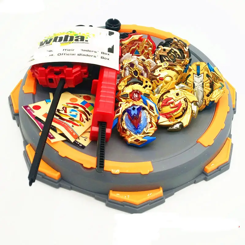 8pcs Arena B Прямая Beyblade Burst игрушки с пусковым устройством стартер и арена Bayblade Металл Fusion Бог спиннинг Топы Bey Blade лезвия игрушки - Цвет: 8pcs Arena B