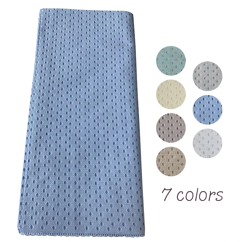 2017 высокого качества Африканская польский хлопкового кружева ткань в бежевый