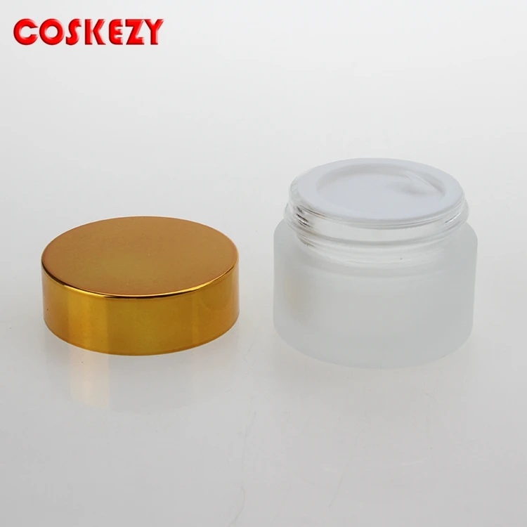 Wholesale 5ml Frosted Glass Jar For Cream Cosmetic Packaging Eye Jars With Aluminum Cap | Инструменты по уходу за кожей