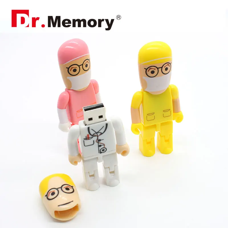 С рисунком в виде доктора USB флэш накопитель 2 0 Мини U диск милые флеш 32 Гб 4 ГБ 8