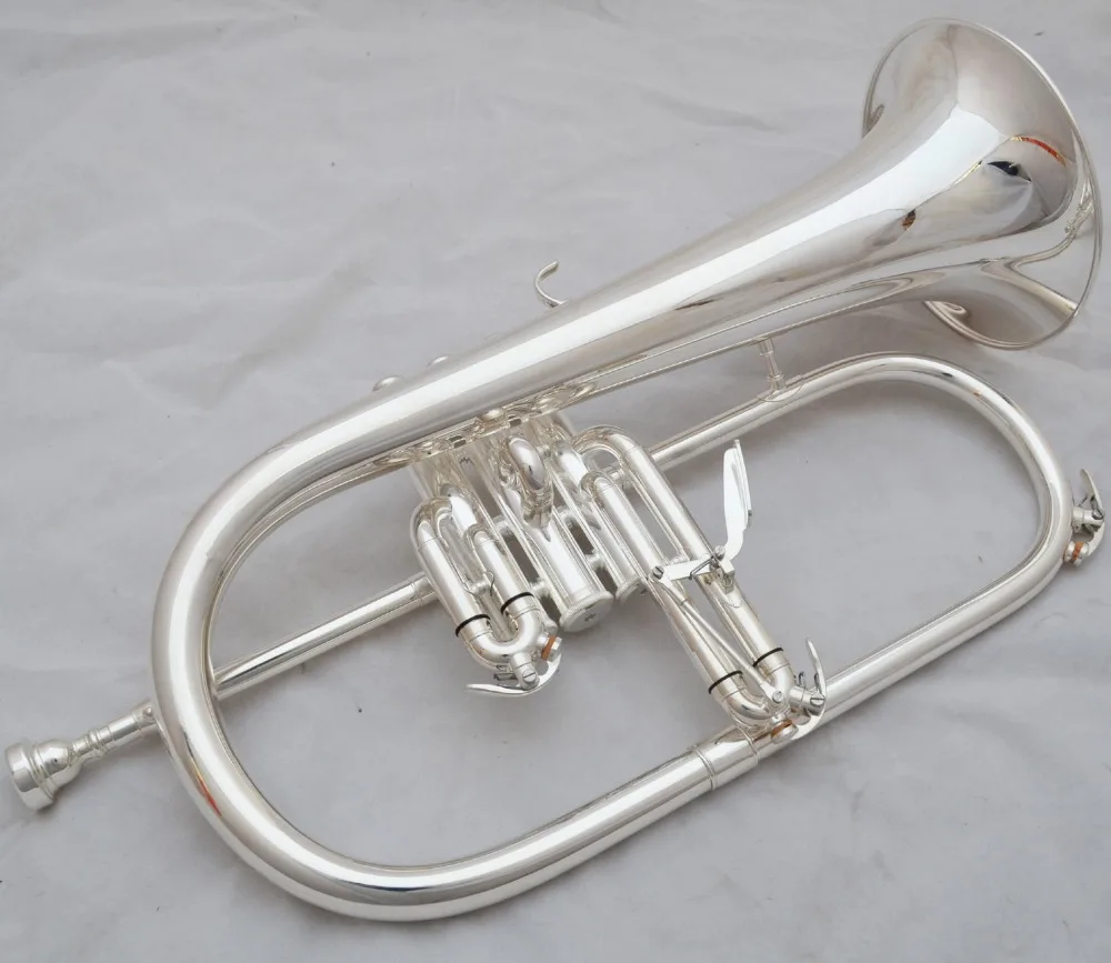 Музыка Fancier клуб Профессиональный flugelhorn 183 золотой лак с чехол для профессиональных flugelhorn s Bb желтый Латунный Колокольчик