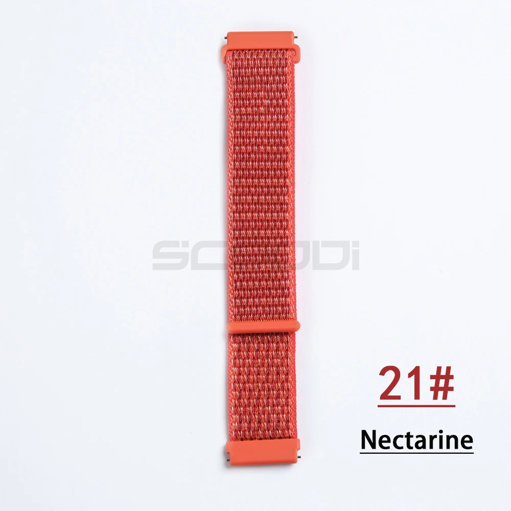 Nectarine Нейлоновый тканый ремешок для Garmin vivoactive3 HR, Смарт-часы, носимый браслет на запястье для Garmin Forerunner 645, музыкальный ремешок для часов - Цвет: Nectarine