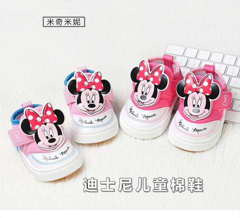 Disney/детская обувь с мягкой подошвой для малышей; коллекция года; сезон весна-лето; Теплая Повседневная обувь для маленьких девочек