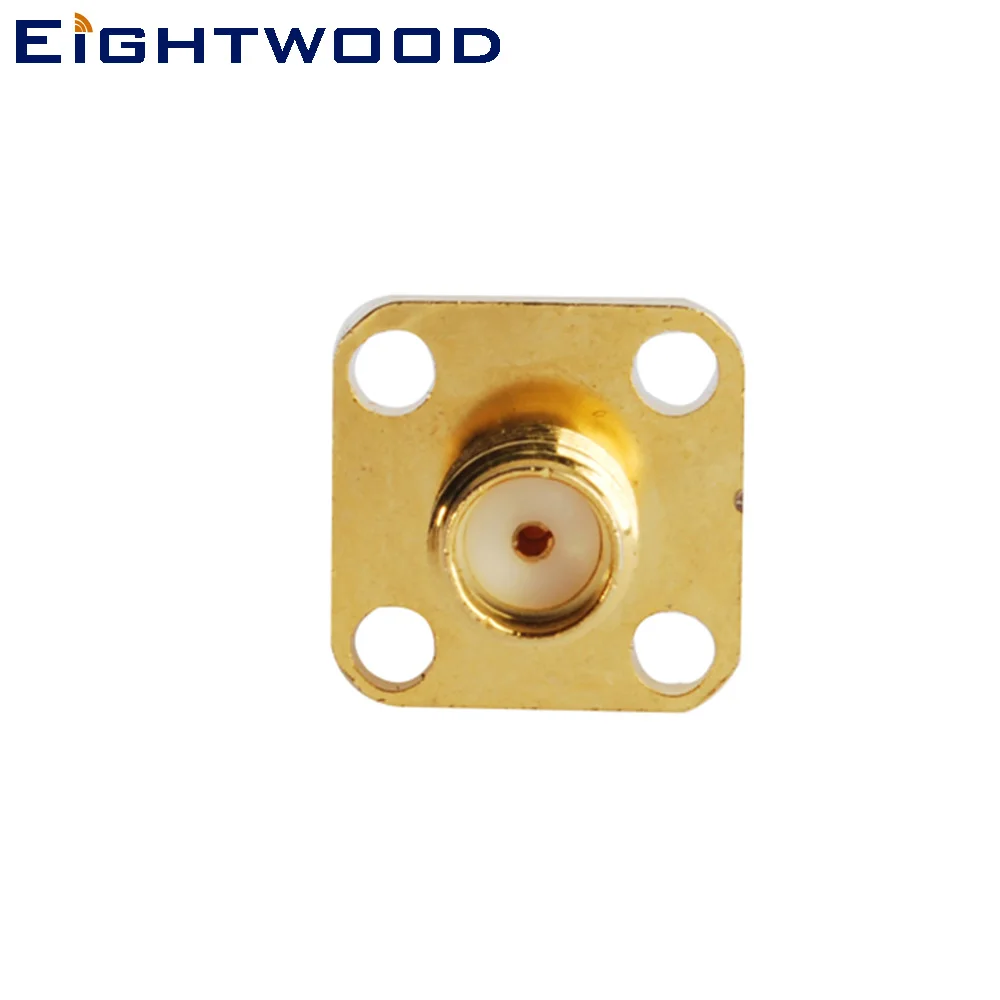 

Eightwood 5PCS RP-SMA Jack Male RF Coaxial Connector Adapter Straight 4 Hole Panel Mount for Antenna Aerial Telecom PC/LAN