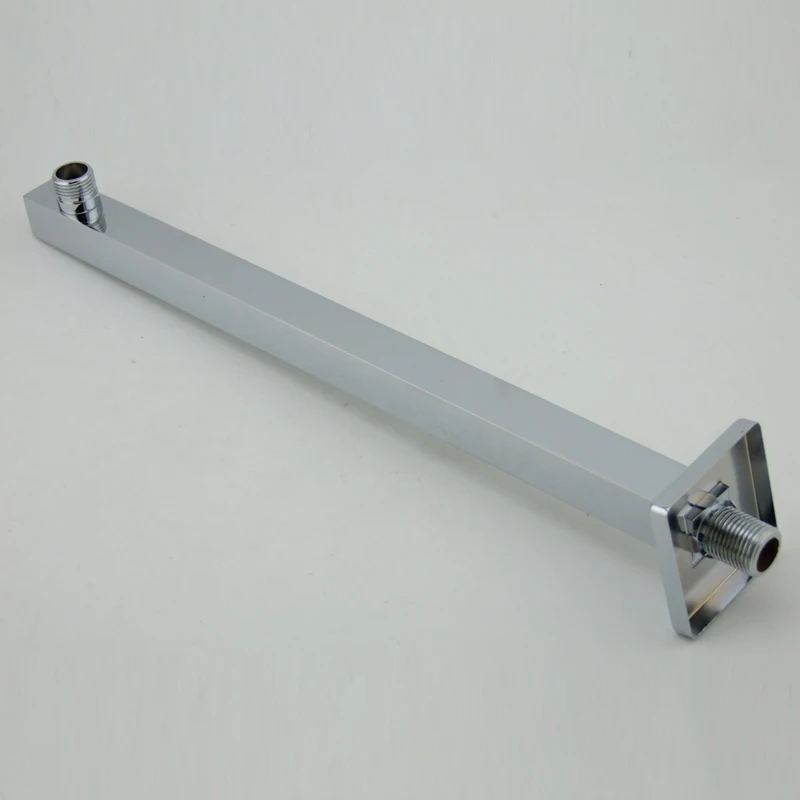 bakala 3540 cm free shipping wholesale and retail promotion 3540cm length chrome brass wall mounted square bathroom shower arm free global shipping