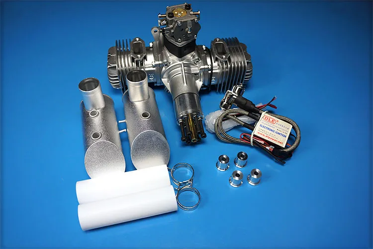 Оригинальный бренд Новый DLE 120CC двухцилиндровый бензиновый/бензиновый двигатель