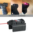 Лазерный прицел Greenbase, тактический прицел с красной точкой для Airsoft KWA KSC Glock 17 22 23 25 27 28 43, железный задний прицел для пистолета
