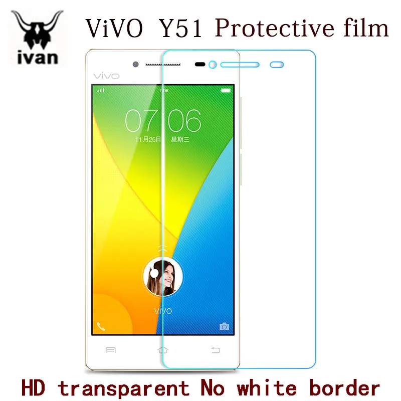 Защитный полное покрытие закаленное Стекло для естественных Y55 Y53 ViVO Y51 Y31 HD полный