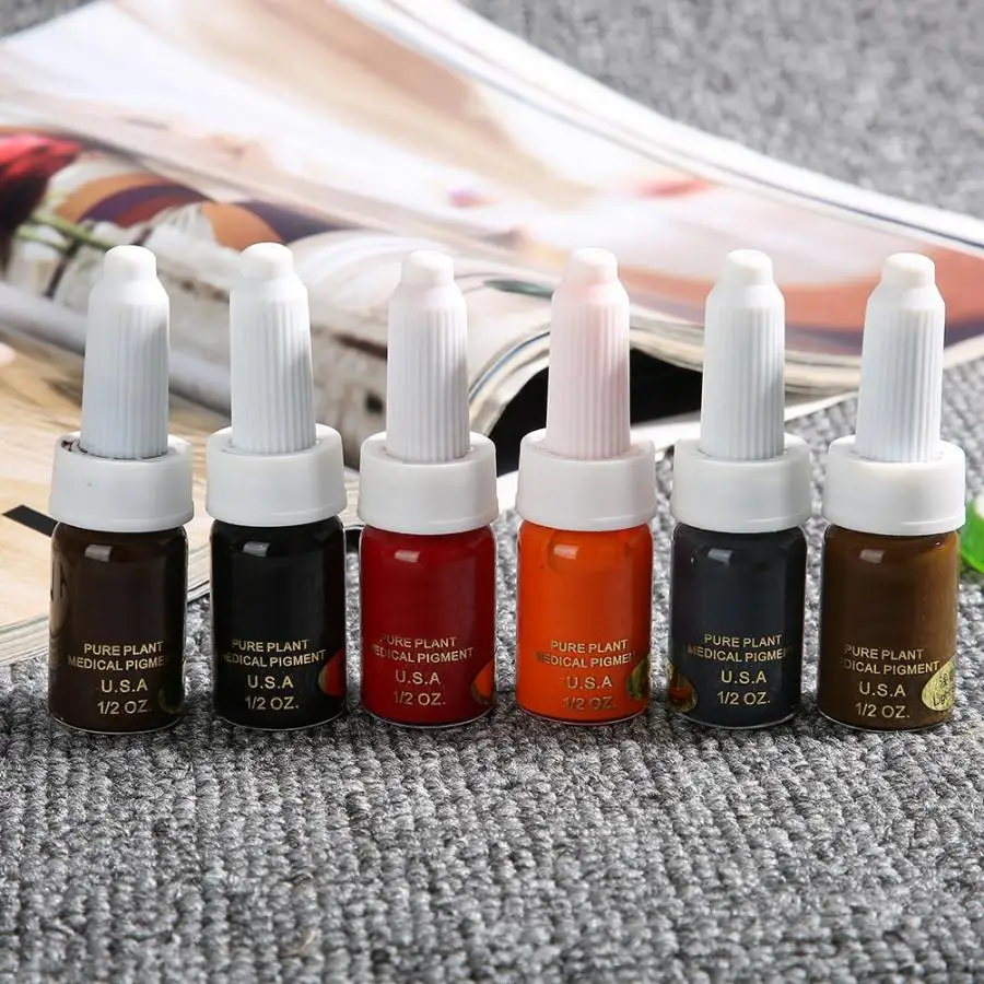 Микроблейдинг тату пигменты полуперманентный макияж чернила натуральный