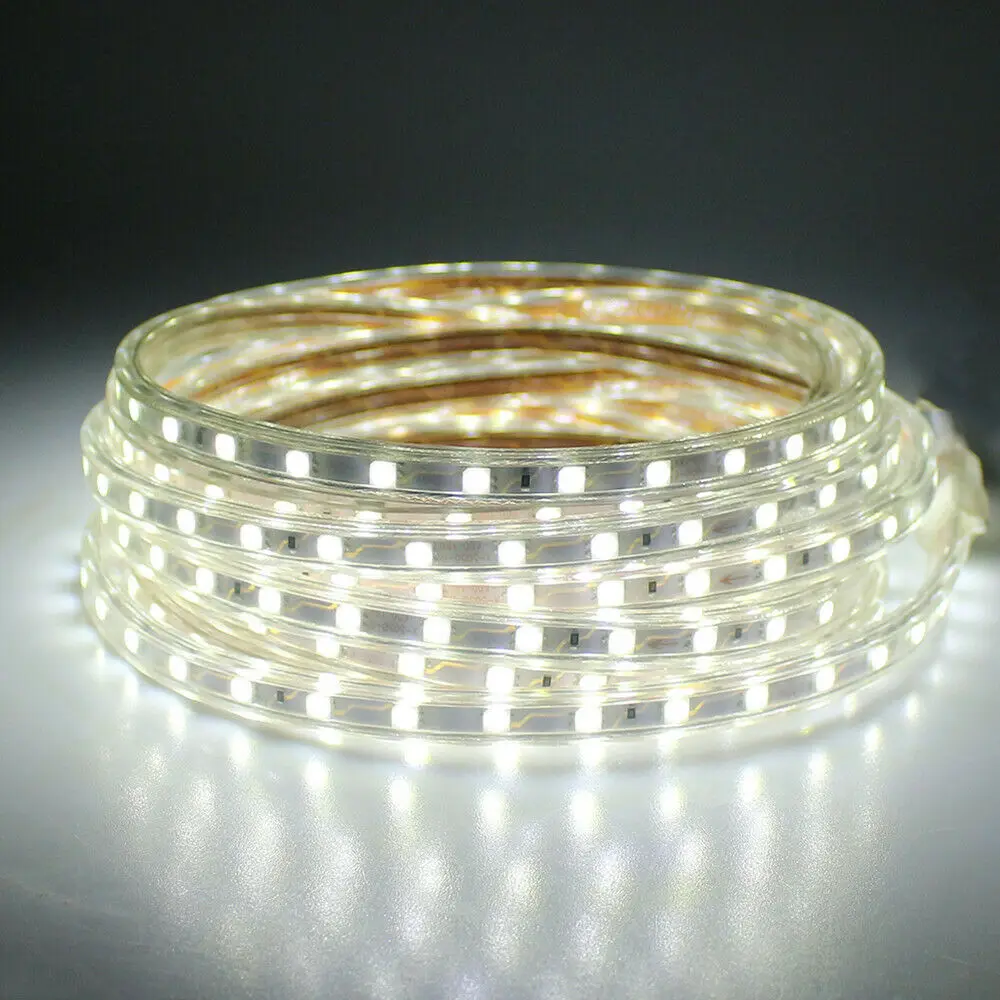 1 м/2 м/3 м/5 м/6 м/8 м/10 м/15 м/20 м SMD 5050 AC220V Светодиодная лента гибкая 60 светодиодов/м
