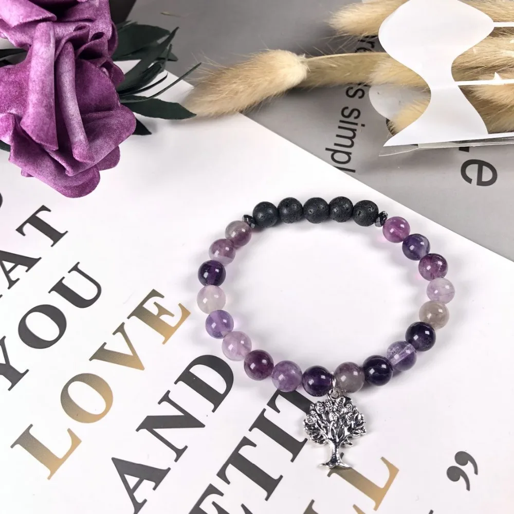 Натуральный Матовый Амазонит камень лотос Будда Ом браслет подвеска на дерево