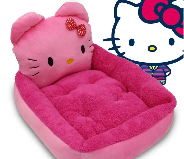 2 Размеры рисунок Hello Kitty ПЭТ теплое мягкое дом питания для собаки/кошки/кролик