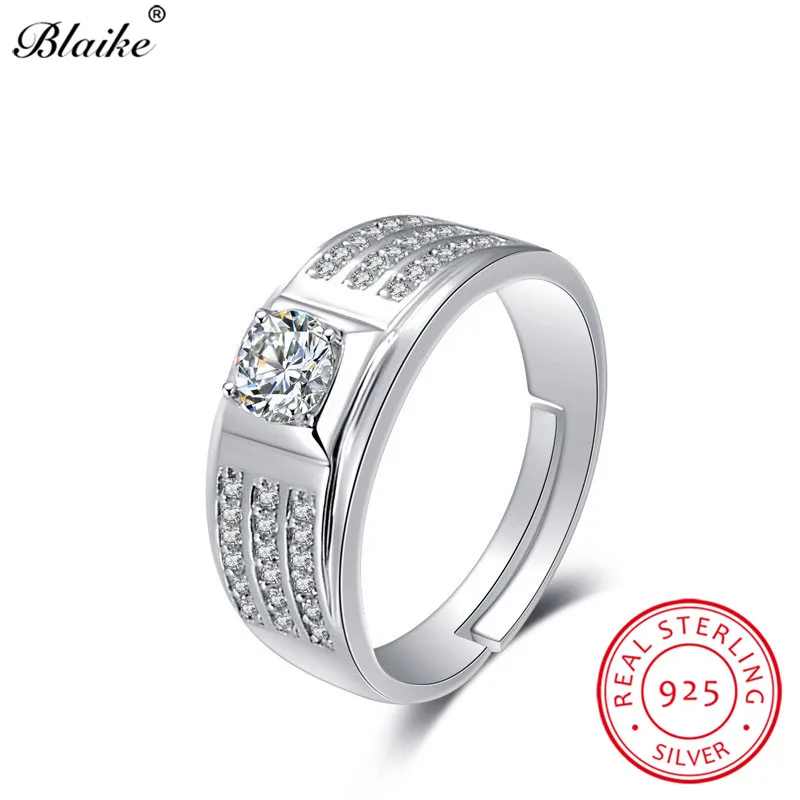 Кольцо Blaike из серебра 925 пробы для мужчин и женщин роскошное Ювелирное Украшение