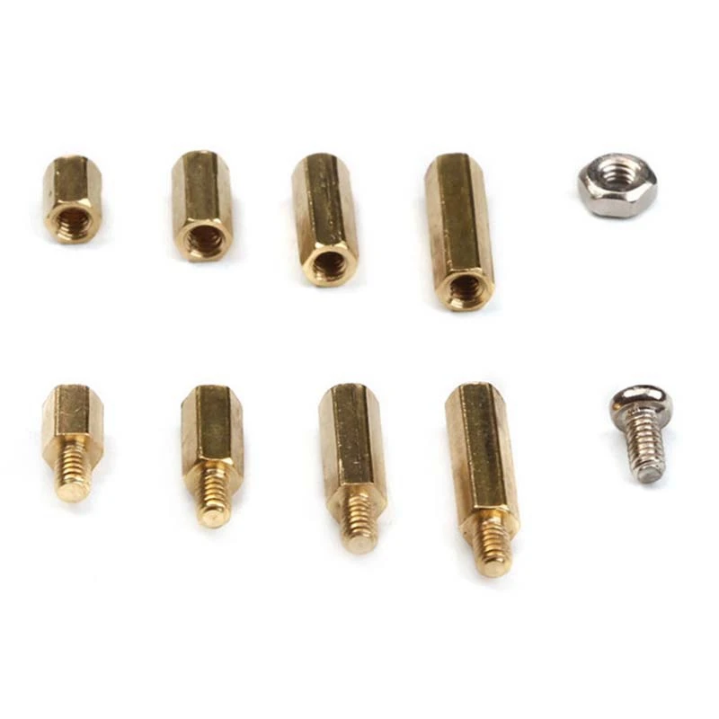 300 шт. M2 медные Саморезы/саморезы шестигранная стойка разделительная гайка
