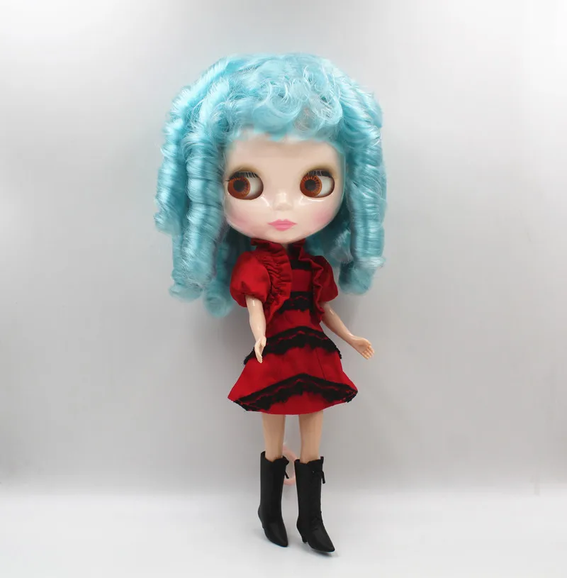 Blygirl Blyth doll Sky blue hair short common body 7 joint naked DIY can change | Dolls