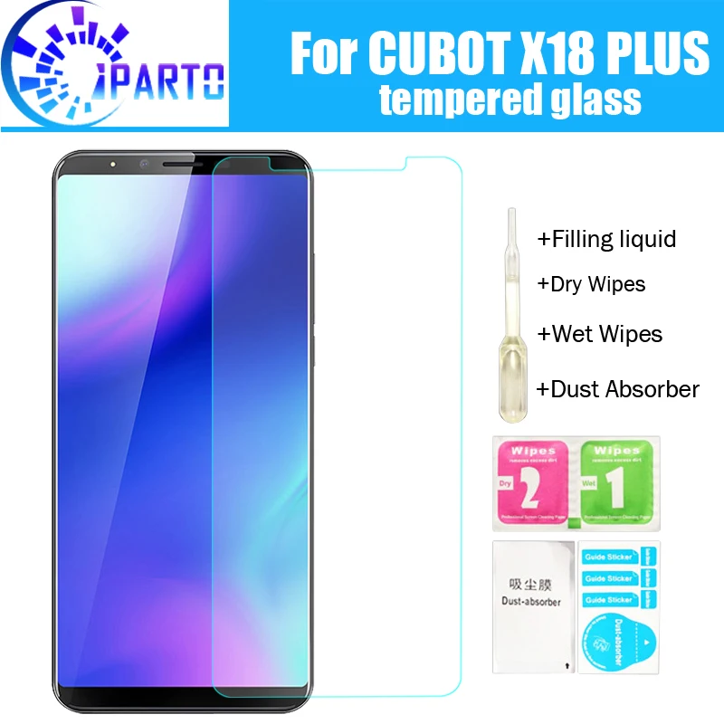 

CUBOT X18 PLUS закаленное стекло 100% новинка хорошее качество премиум 9H Защитная пленка для экрана Аксессуары для X18 PLUS (не 100% покрытие)