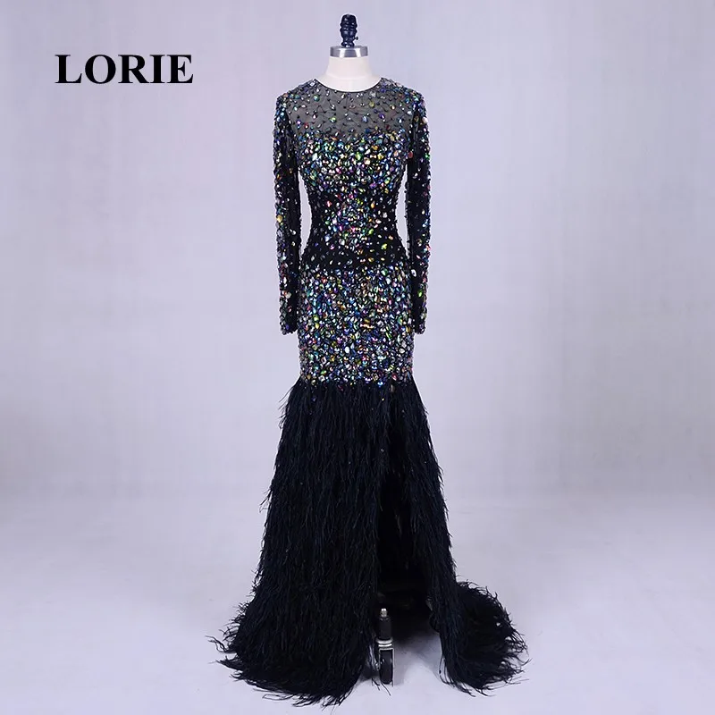 LORIE роскошное платье для выпускного вечера блестящее вышитое кристаллами