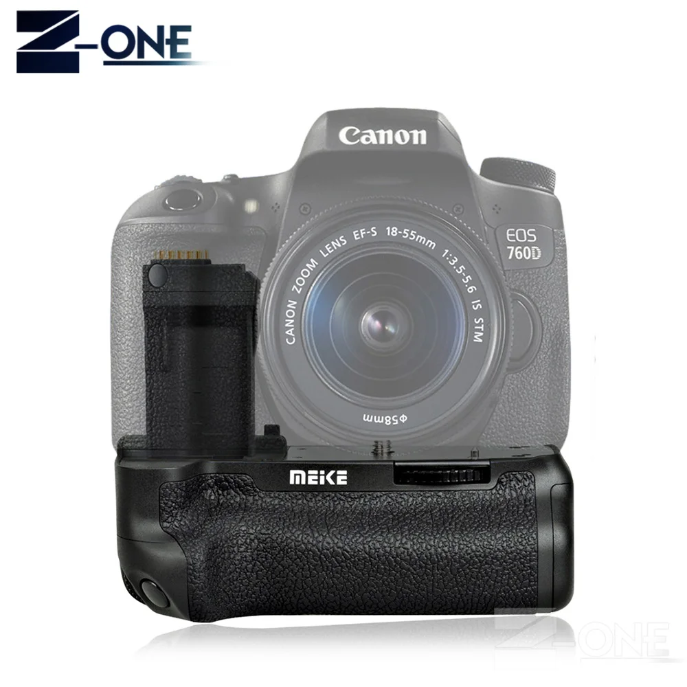 Вертикальный держатель для батарей MEIKE Canon 750D 760D|Батарейные ручки| |