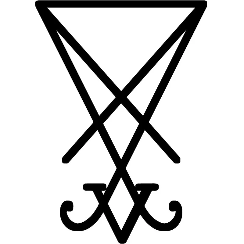 

10.5X15CM LUCIFER SIGIL Funny Vinyl Decal Sticker Car Window Car-styling S8-0762