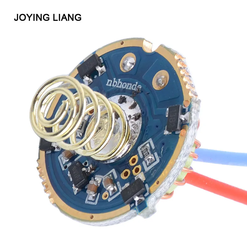 

JYL-9802 T6U2 Magnetic Control Drive Plate Board Flashlight Repair Accessories 5 Modes 2x18650 7.4V Switch Circuit Board 22mm