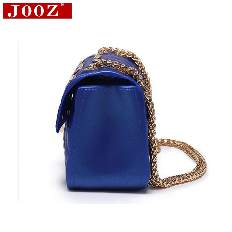 JOOZ Новая модная женская сумка через плечо на цепочке дизайнерские сумки с клапаном клатч женская сумка почтальон сумка с бриллиантами желе